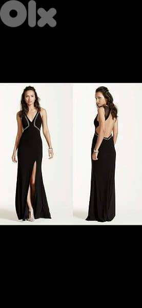 dress backless with strass trim s to xxL 3