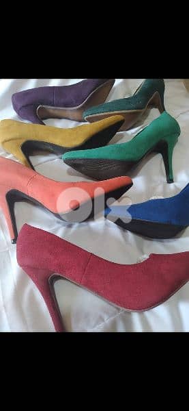 stillettos 7 colours suede  38.39. 40. 4