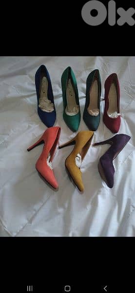stillettos 7 colours suede  38.39. 40. 7