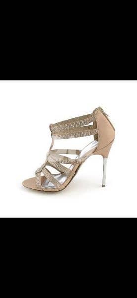 shoes BCBG sandals nude with strass 39/40 8