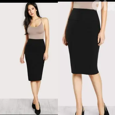 skirt bas aswad evaze min ta7et full lycra s to xxL