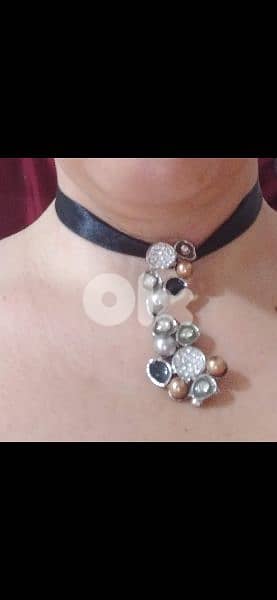 necklace choker big pendant 3