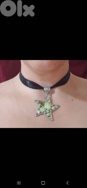 necklace choker big pendant 16