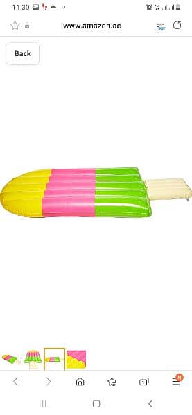 jilong INFLATABLE ICE CREAM LOLLY POP LOUNGER AIR MAT/ 3$ delivery 2
