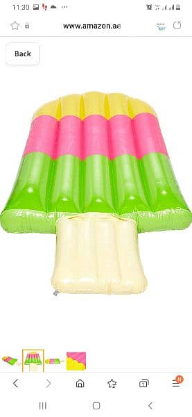 jilong INFLATABLE ICE CREAM LOLLY POP LOUNGER AIR MAT/ 3$ delivery 3
