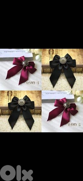 brooch bow 2 colours 0