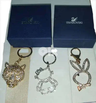 3 models key holder strass