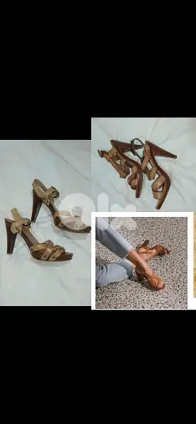 sandals 2 models  wood heels 39/40