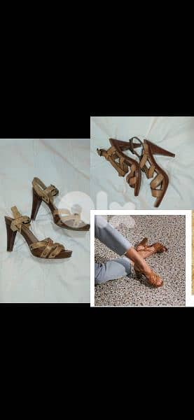 sandals 2 models  wood heels 39/40 0