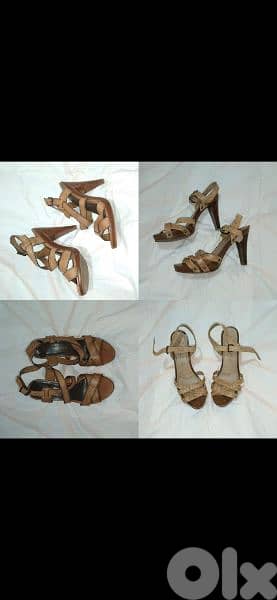 sandals 2 models  wood heels 39/40 1