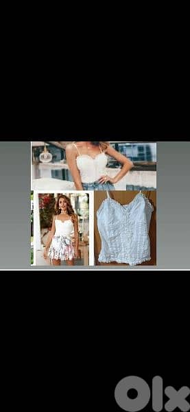 top linen abyad trim lace s to xxL 0