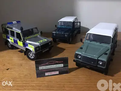 each model defender land rover 1/18 diecast model car