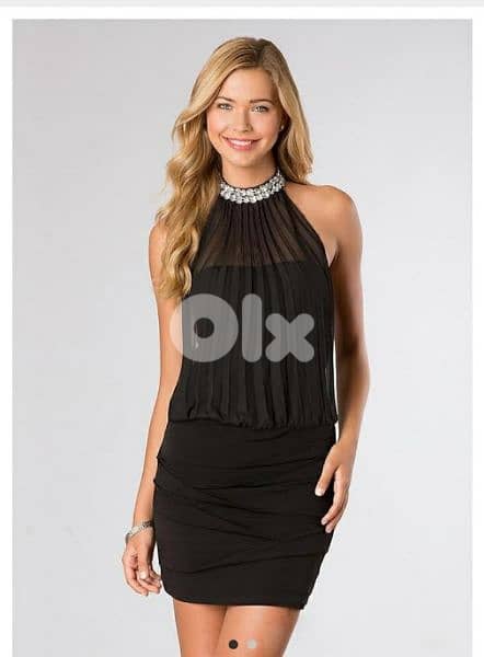 dress ma3 chiffon w 3a2ed strass s to xxL 1