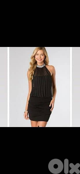 dress ma3 chiffon w 3a2ed strass s to xxL 4