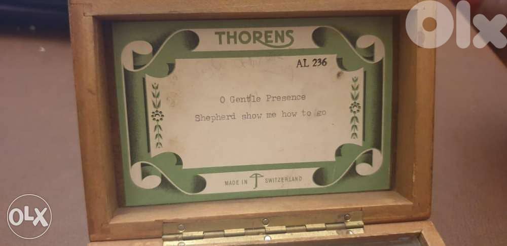 Antique collection Swiss made Thorne's music box 4