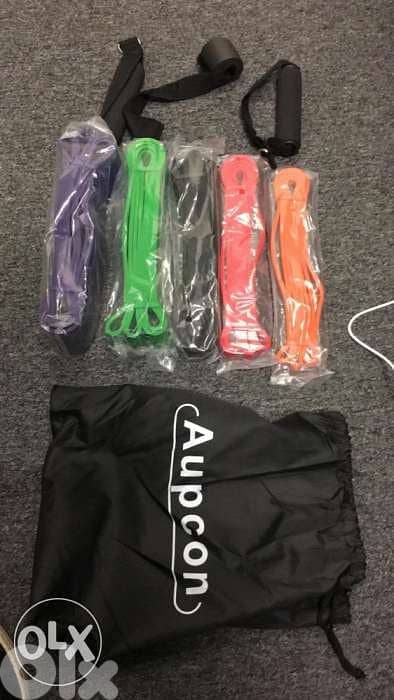 rubber band 5 level with 2 handle and door anchor 0