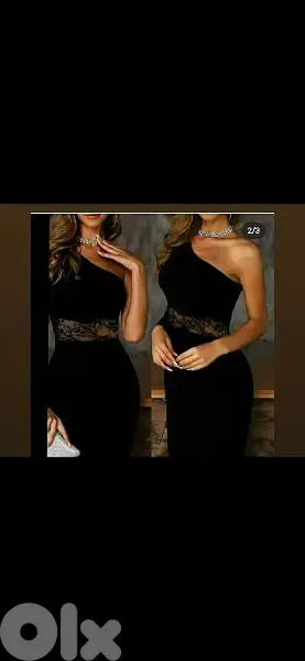 dress one shoulder lace waiste s to xxL