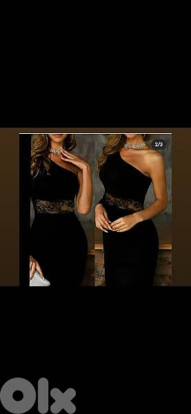 dress one shoulder lace waiste s to xxL 0