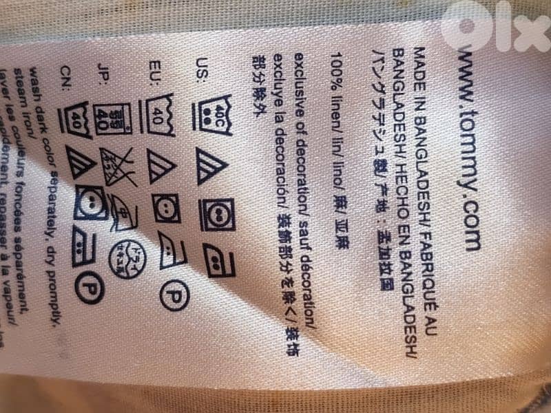 Tommy Hilfiger linen skirt size medium تنورة ٤٠ 5