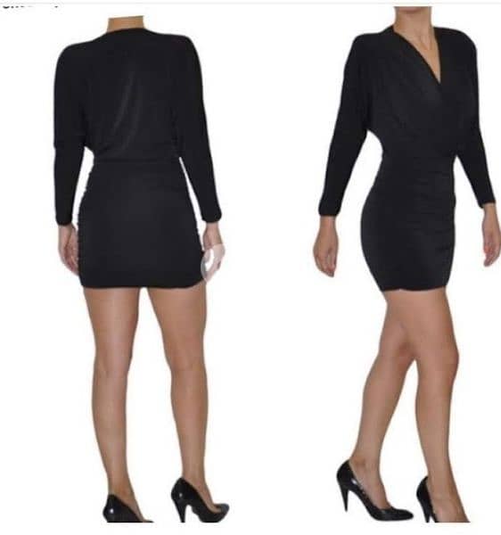 dress long sleeve v neck lycra s to xxL 6