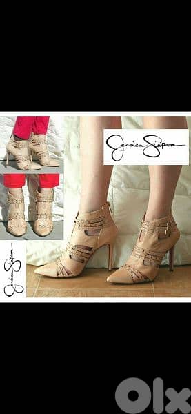 shoes Jessica Simpsons ankle boots open sides 39/40. used once 1