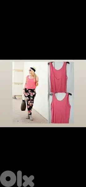 top coral colour sleeveless top s to xxL
