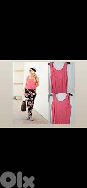 top coral colour sleeveless top s to xxL 0