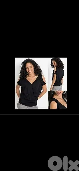 top v neck open sleeves s to xxL
