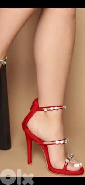 available red  sandals 39/40 0