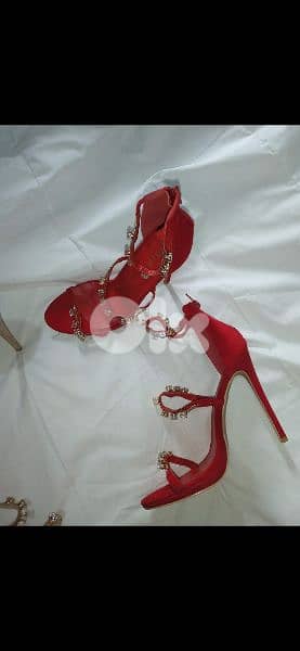 available red  sandals 39/40 1