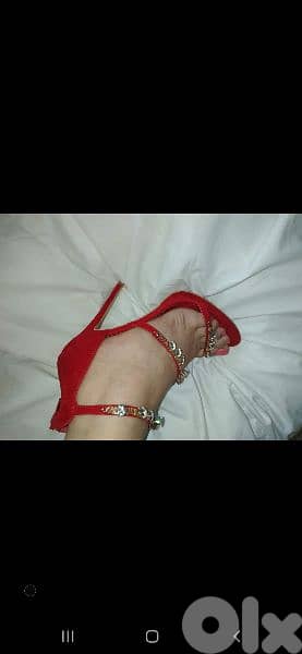available red  sandals 39/40 3