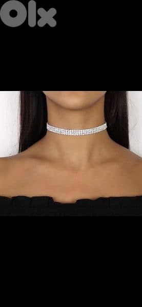 3 lines of strass choker 4