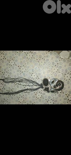 vintage necklace metal black 6