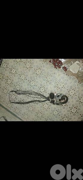 vintage necklace metal black 8