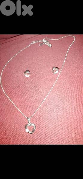 set from YSL silver 924 eartings and necklace 1