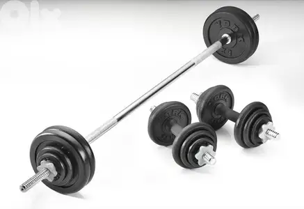 Paint dumbbell 50kg set with  barbell