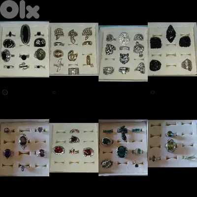 adjustable rings stainless steel 2=15$