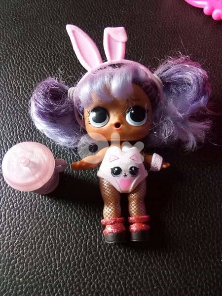 LOL MGA PURPLE Small Great doll+Muc+salon big chair+brush stand 2