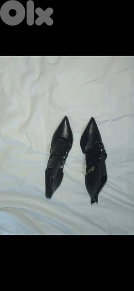shoes ankle boots open striped  made in Italy 39/40 bas 4