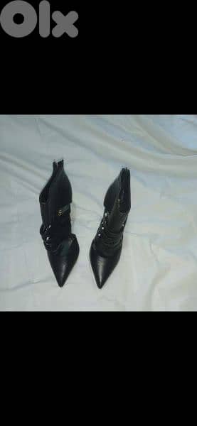 shoes ankle boots open striped  made in Italy 39/40 bas 5