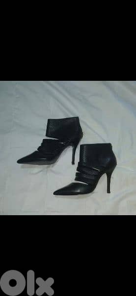 shoes ankle boots open striped  made in Italy 39/40 bas 8