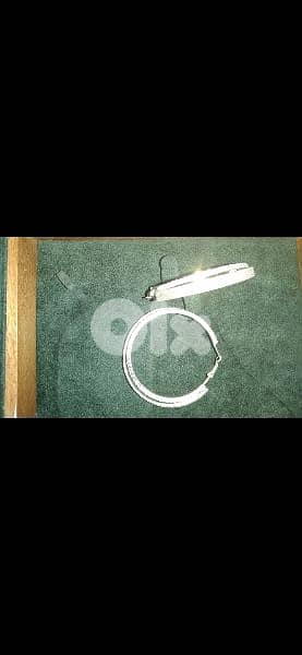 earrings silver tone hoop earrings with strass 13