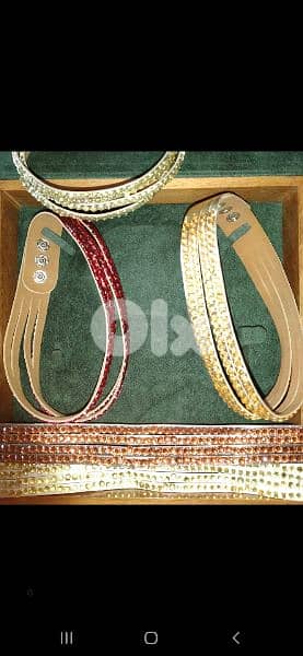 strass choker  red white silver brown  2= 15$ 2