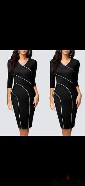 dress black 3/4 sleeve s to xL