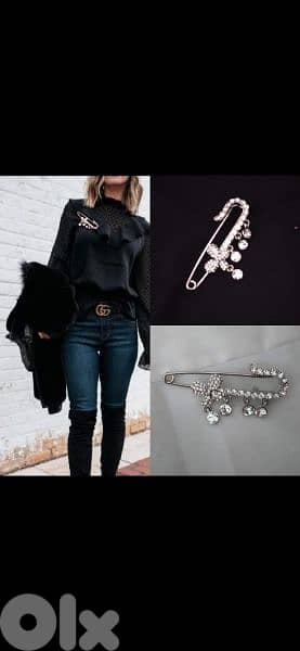 brooch original swarovski safety pin brooch butterfly 0