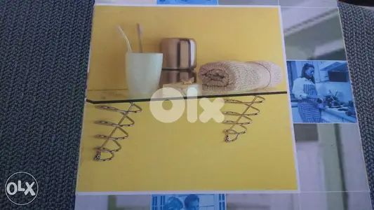رف ازاز للحمام جديد بالعلبة Made in Italy 80x20 cm0)