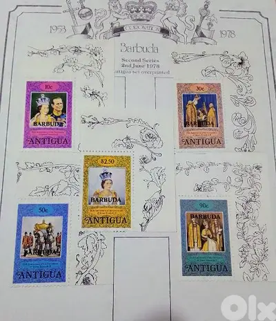 Queen Elizabeth stamps block Lot# GB-19 مجموعة طوابع الملكة اليزابيث