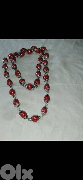 necklace vintage long necklace available red/black 2