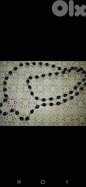 necklace vintage long necklace available red/black 7