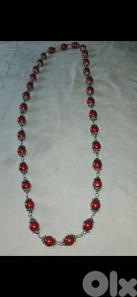 necklace vintage long necklace available red/black 8